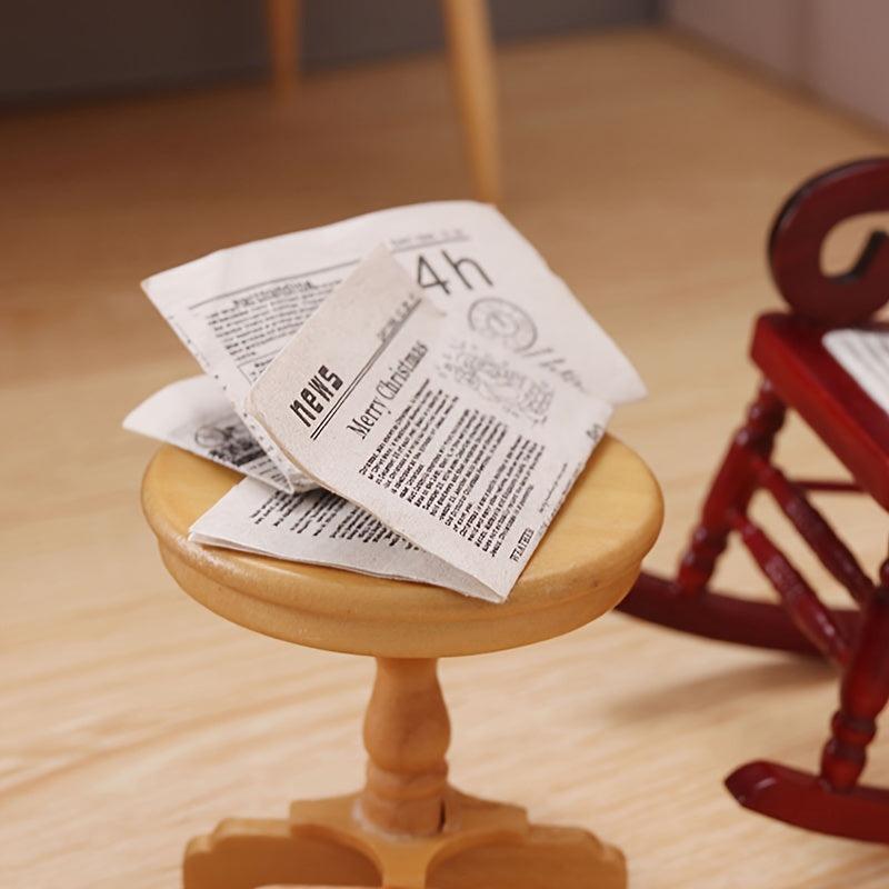 Food Toys Mini Newspapers Dollhouse Play House Models Ornaments