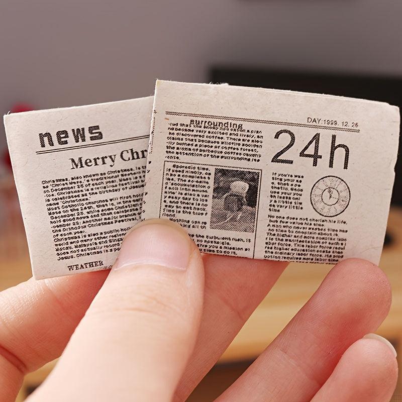 Food Toys Mini Newspapers Dollhouse Play House Models Ornaments