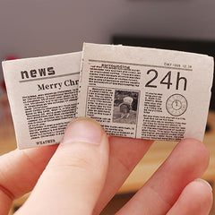 Food Toys Mini Newspapers Dollhouse Play House Models Ornaments