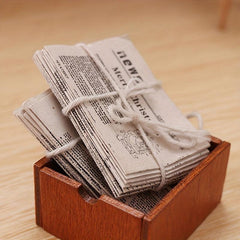 Food Toys Mini Newspapers Dollhouse Play House Models Ornaments