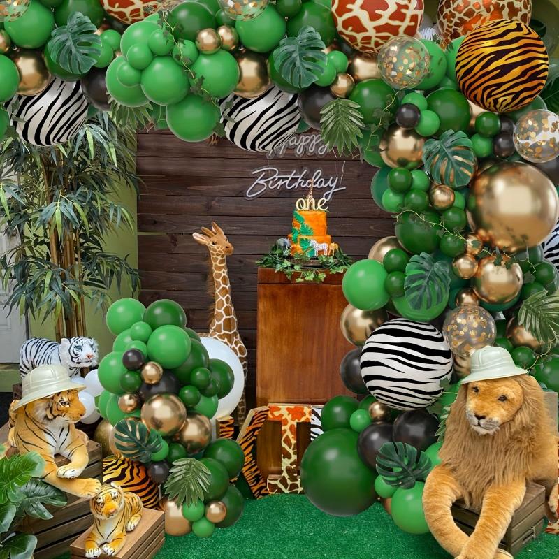 Jungle Balloon Garland Kit Tropical Wild Theme Baby Shower Birthday Party Decor