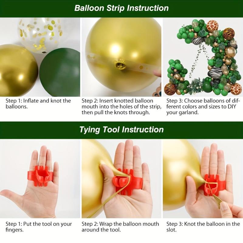 Jungle Balloon Garland Kit Tropical Wild Theme Baby Shower Birthday Party Decor
