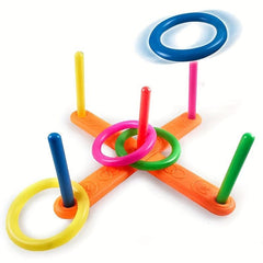 Kids Outdoor Hoop Toss Game Set for Indoor & Outdoor Sports