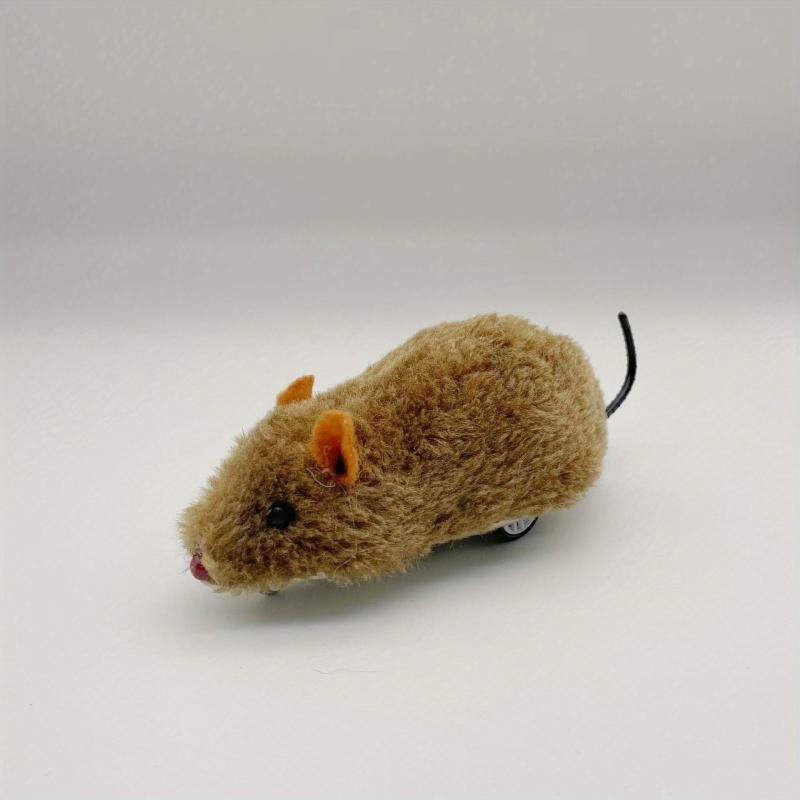 Rebound Inertia Plush Mouse Jump Shake Tail Pet Toy
