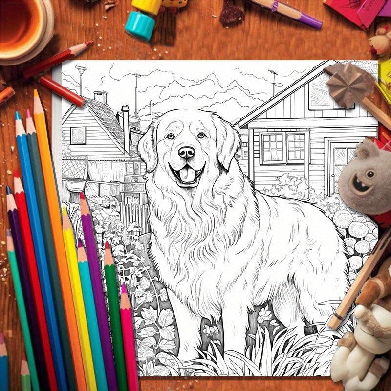 22pcs Dog World Coloring Book Halloween Thanksgiving Christmas Party