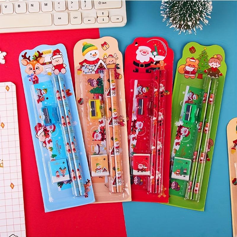 Christmas Pencil Combination Set Drawing School Supplies