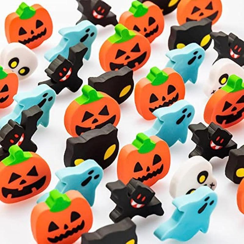 20pcs Halloween Erasers For Kids Bulk 6 Styles Mini Erasers Assortment
