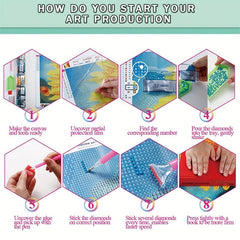 5D DIY Diamond Painting Kit - Handcraft Art for Home Wall Decor
