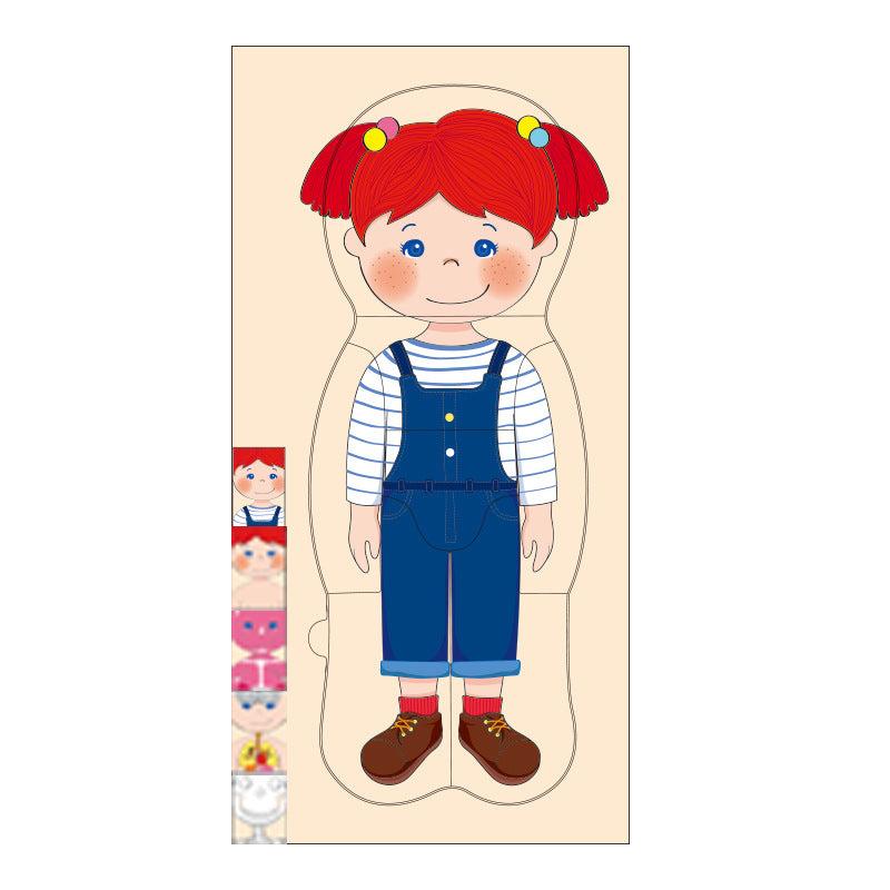 Wooden Human Body Puzzle Organs Educational Jigsaw Board Game