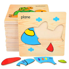 Montessori Wooden Puzzle Jigsaw Game for Kids - Educational Toy