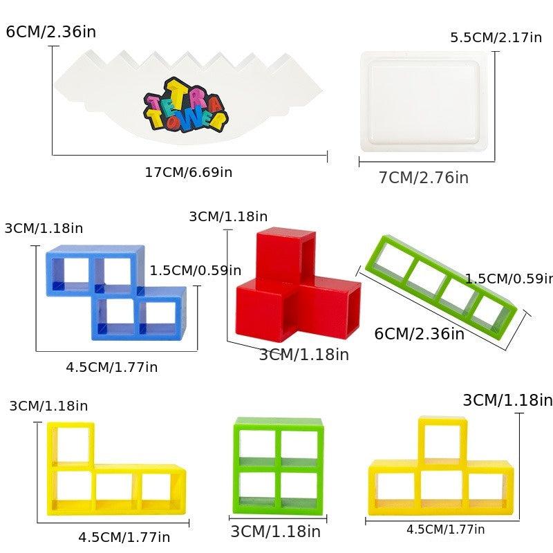 32-48pcs Stacked Toys Family Games Parties Travel Balance Swing High Jenga