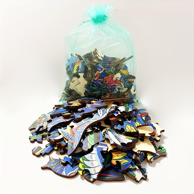 Christmas Animal Puzzle For Adults High Difficult Round Jigsaw Toy