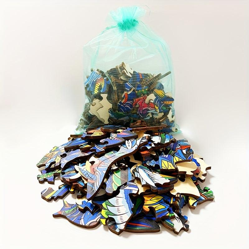Colorful Phoenix Wooden Puzzle High Difficulty Magic Puzzle Toy