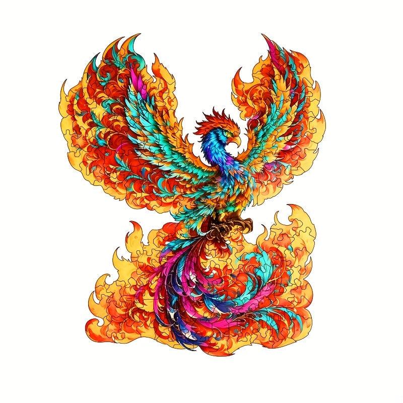 Colorful Phoenix Wooden Puzzle High Difficulty Magic Puzzle Toy