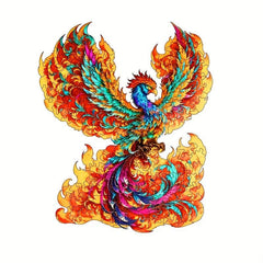 Colorful Phoenix Wooden Puzzle High Difficulty Magic Puzzle Toy