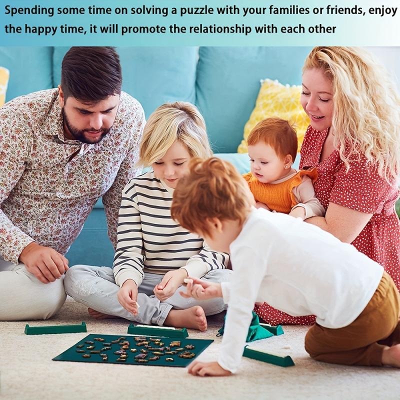 Ocean And Forest Wood Puzzle Toy Family Decoration Painting