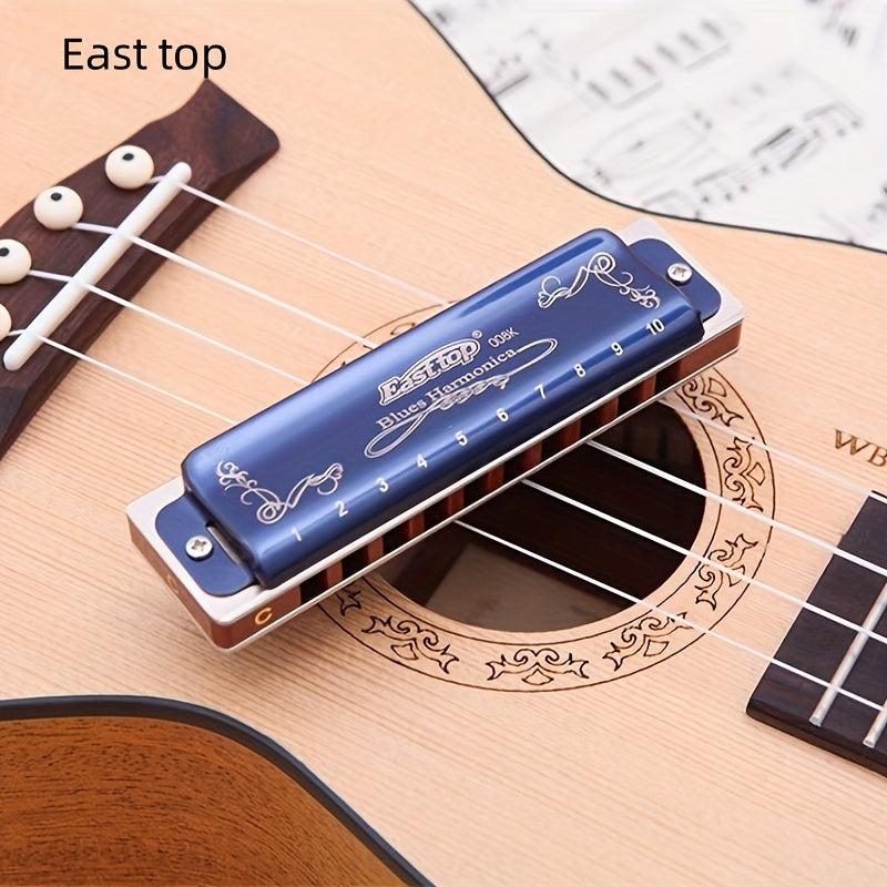 10 Hole Harmonica Key of C for Professionals & Beginners