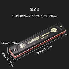 22 Holes Harmonica Key of C Tremolo Mouth Organ