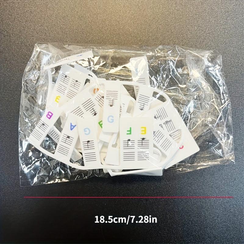 Removable Piano Keyboard Note Labels 88 Key Full Size