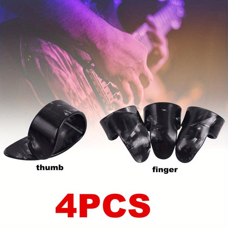8pcs Guitar Finger Picks Bass Thumb Plectrums Plectrum