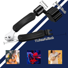 3-in-1 Guitar Repair Tool: String Winder, Cutter & Bridge Pin Puller