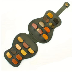 Guitar Storage Bag Wood Grain Retro Style Musical Instrument PU Leather