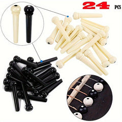 50pcs Guitar String Nail Set Iron Box Fixed String Cone Set Nail Remover