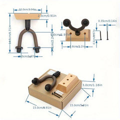 Wooden Base Guitar Wall Hook Musical Instrument Hanging Rack