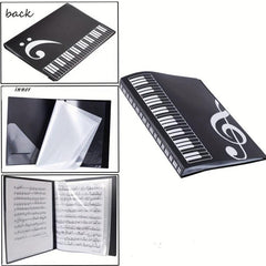 A4 Sheet Music Folder, 40 Pages, Large Capacity