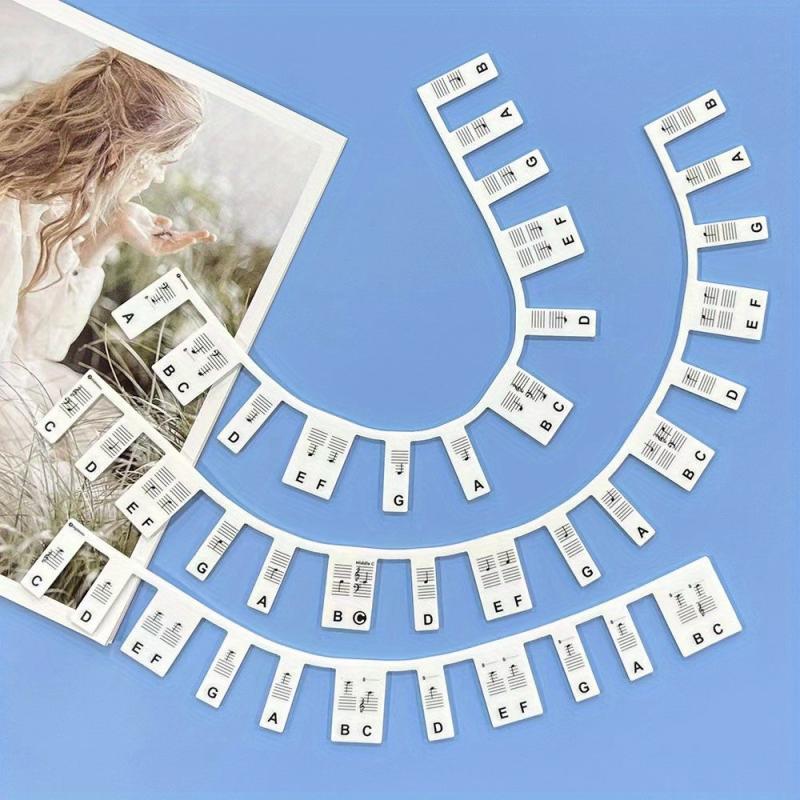 Removable Piano Keyboard Stickers For Beginner - 88 Key Full Size Reusable