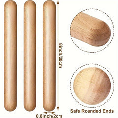 Educational Wooden Drumsticks - Perfect Percussion for Boys and Girls
