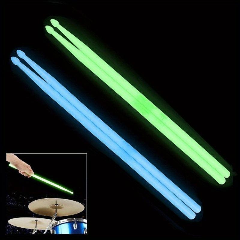 1Pair of 5A Luminous DrumStick Noctilucent Glow in The Dark Stage