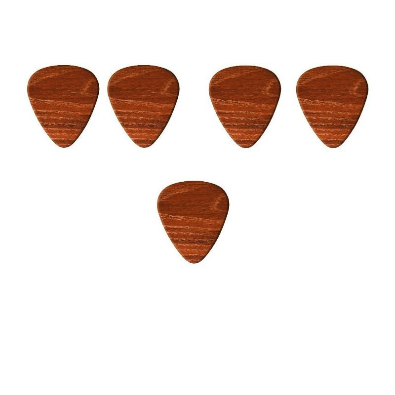 5pcs Durable Paddle Grain Style PVC Guitar Picks for Enhanced Performance