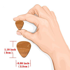 5pcs Durable Paddle Grain Style PVC Guitar Picks for Enhanced Performance