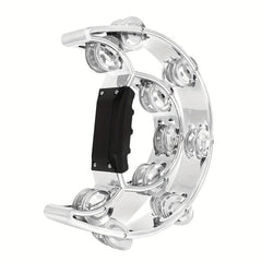 Adults Hand Tambourine Musical Instrument Metal Bells on ABS Tambourine