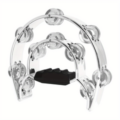 Adults Hand Tambourine Musical Instrument Metal Bells on ABS Tambourine