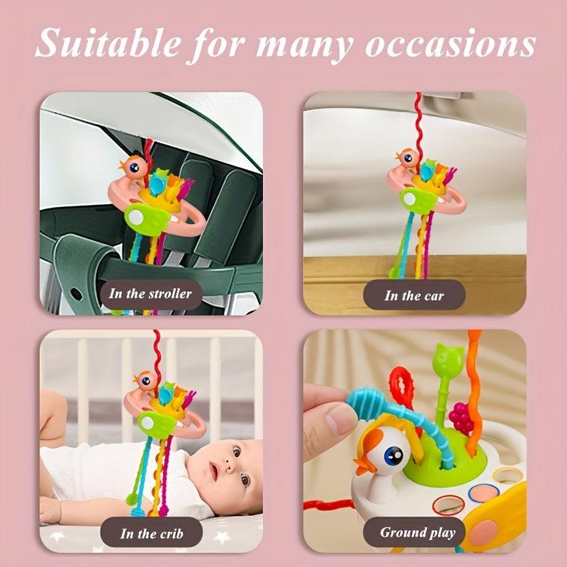 Montessori Baby Toys Finger Pull Fun Press Early Education Toys