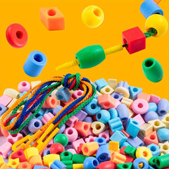 100pc Children's Beaded DIY Toy Set Random