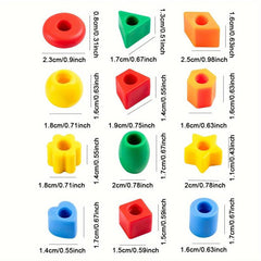 100pc Children's Beaded DIY Toy Set Random