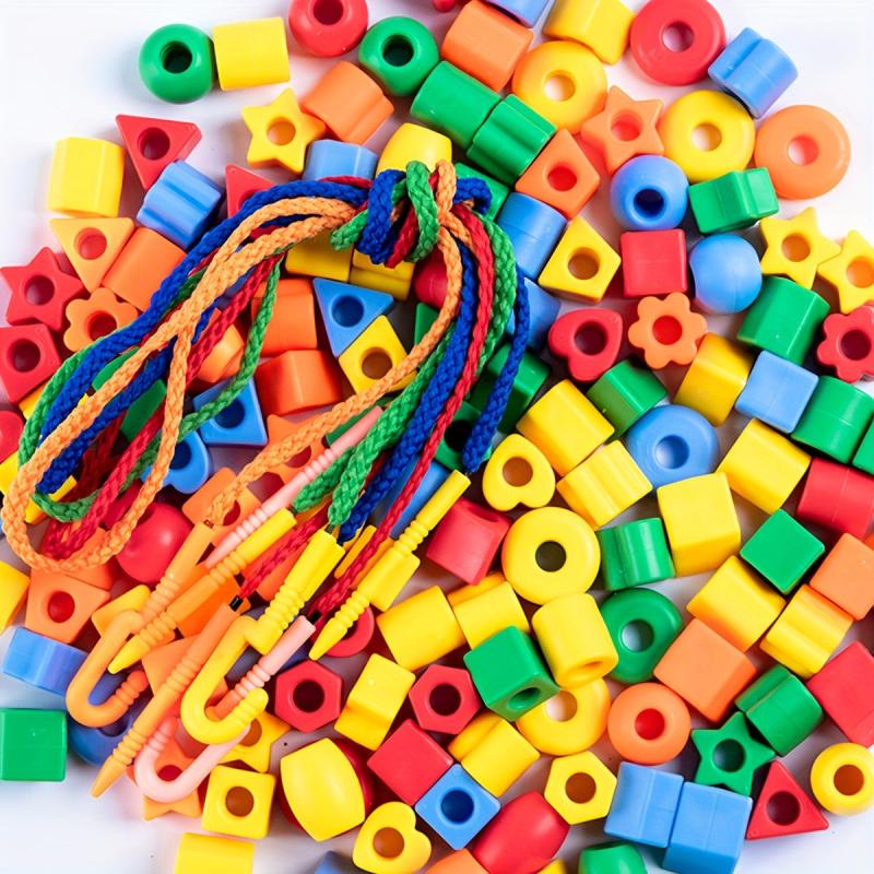 100pc Children's Beaded DIY Toy Set Random