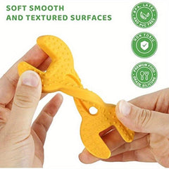 4 Pcs Silicone Teething Toys for Babies, Hammer Spanner Wrench Pliers Tools Set
