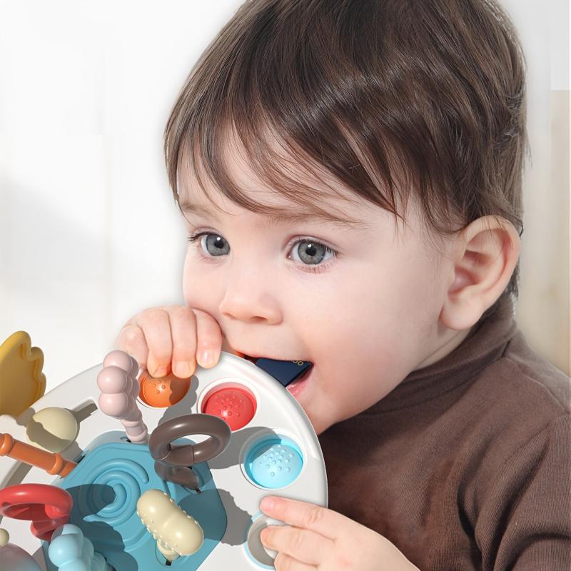 Baby Teething Toy for Coordination and Grinding