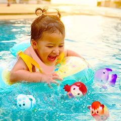 LED Bathtub Mermaid Floating Shower Toy for Toddlers