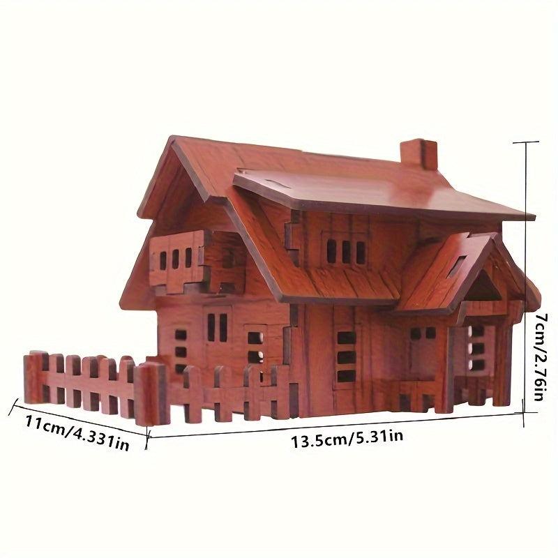 3D Puzzle DIY Building Cabin Assembly Model Educational Toys