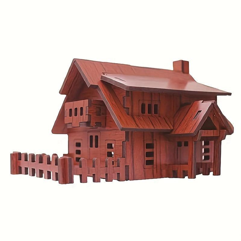 3D Puzzle DIY Building Cabin Assembly Model Educational Toys