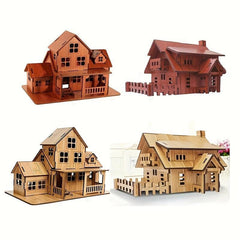 3D Puzzle DIY Building Cabin Assembly Model Educational Toys