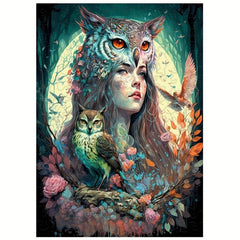 Owl Fairy Wooden Puzzle Creative Alien Birthday Gift Game