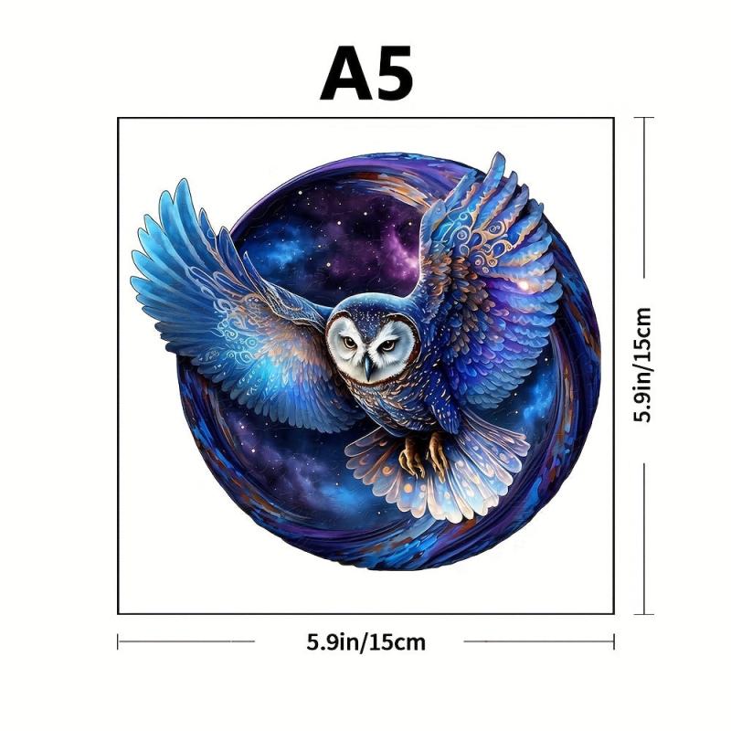 Flying Owl Wooden Puzzle with Special Shapes - Creative Birthday Party Game