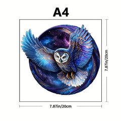 Flying Owl Wooden Puzzle with Special Shapes - Creative Birthday Party Game