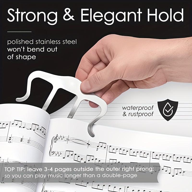 Large Music Book Clip For Piano Guitar And Violin Holds Sheet Music